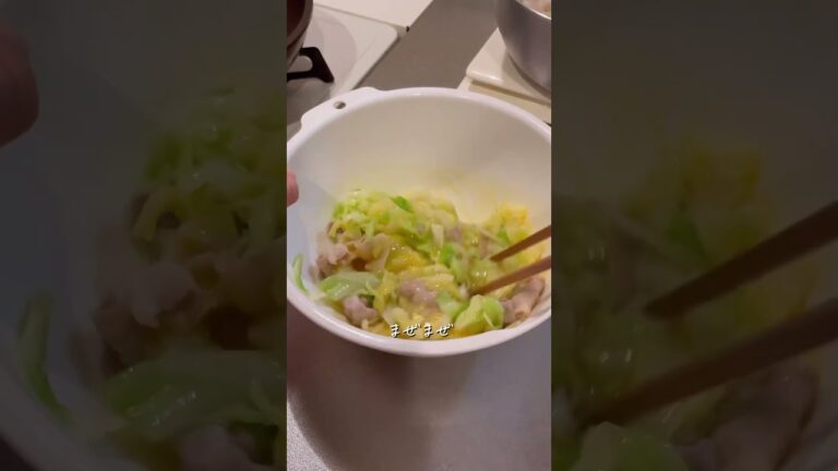 包まず簡単！豚バラとキャベツのとん平焼き🤤🤤 #料理動画 #簡単レシピ #おうちごはん #レシピ動画