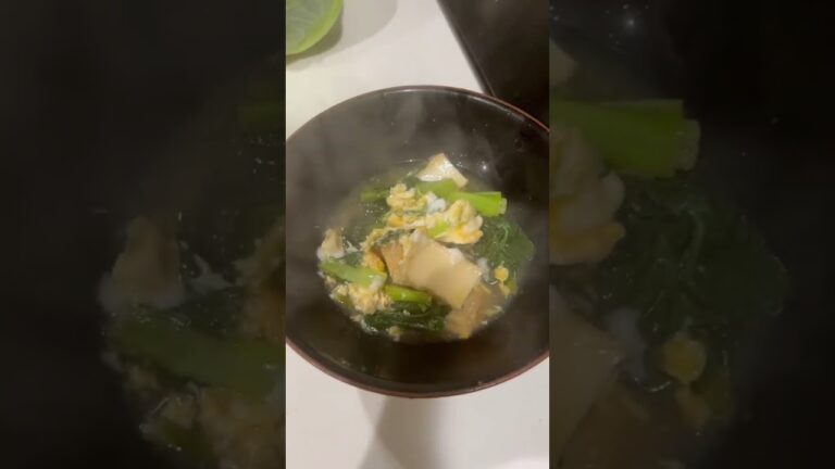 小松菜と厚揚げの煮浸し玉子とじ　あったかい！　#小松菜#煮浸し#厚揚げ#玉子とじ