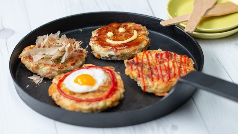 カット野菜で♪ プチお好み焼き