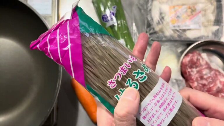 （ある日の夕食）初めて作るチャプチェ