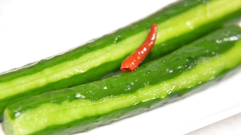 キュウリの1本漬け（シソ風味）＆和からし漬け