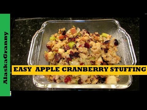 Apple Cranberry Stuffing Recipe Thanksgiving Favorite