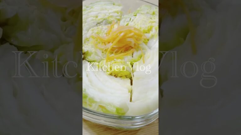 白菜の漬物つけてみた　Japanese pickles TSUKEMONO @kitchenvlog_jp