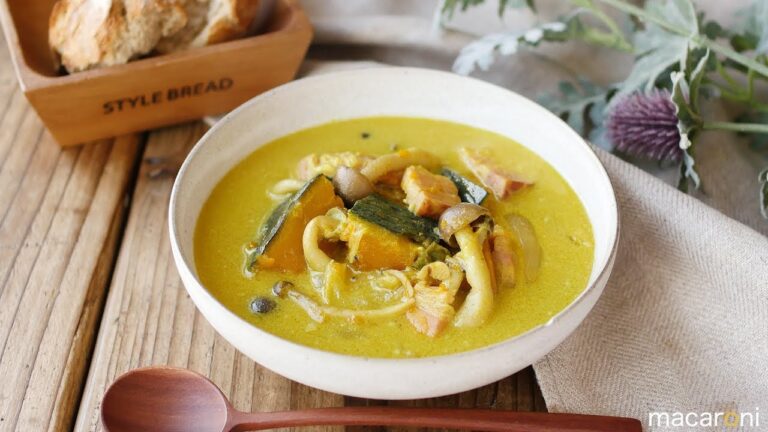 【365日のパンとスープ】南瓜のカレーココナッツスープ