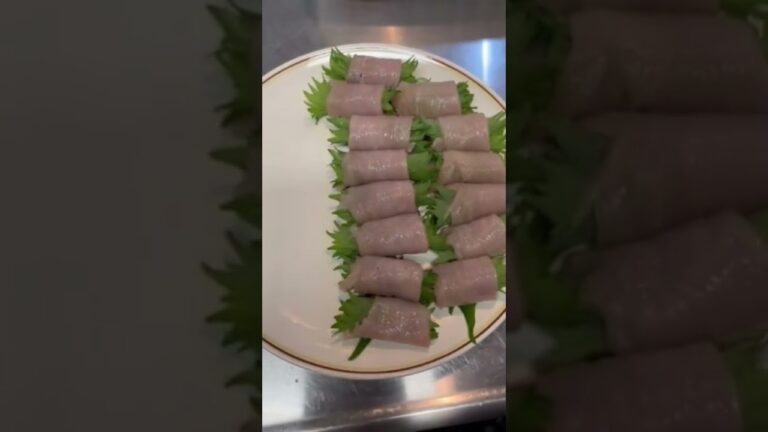 【簡単おつまみ】梅しそチキンロール　 #shorts