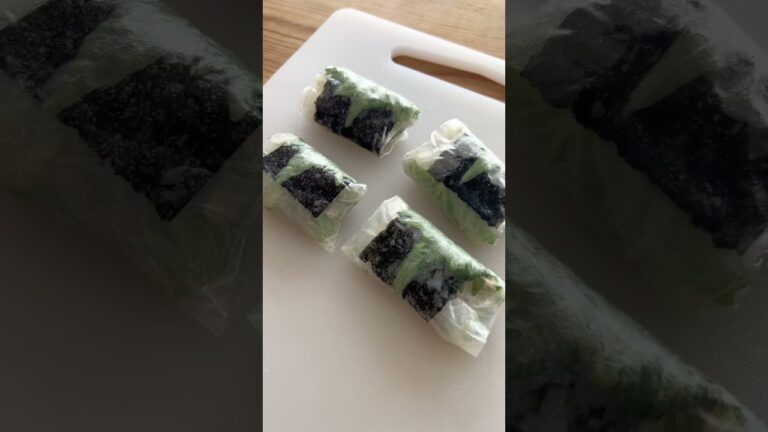 ライスペーパー納豆焼き｜rice paper natto #shorts