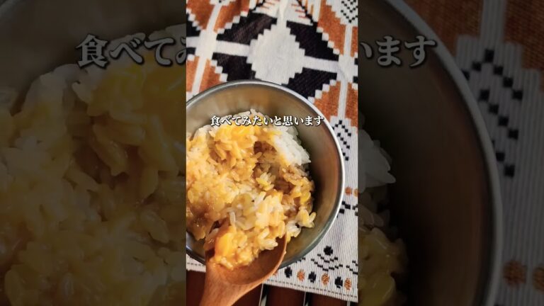 ドンキの新商品✨たまごかけご飯風のたれ✨おいしかったです！#アウトドア #キャンプ飯 #camp #camping #ドンキ #ドンキホーテ #たまごかけごはん