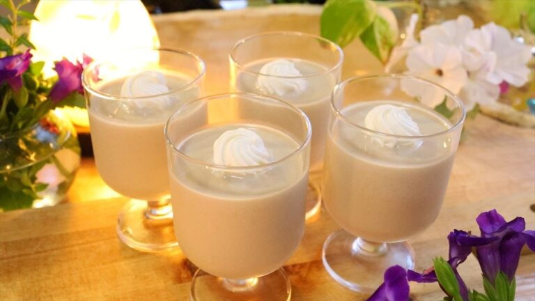 とろける胡麻（ごま）プリンの作り方・簡単レシピ【オーブン不使用】 Sesami Pudding Recipe｜Coris cooking