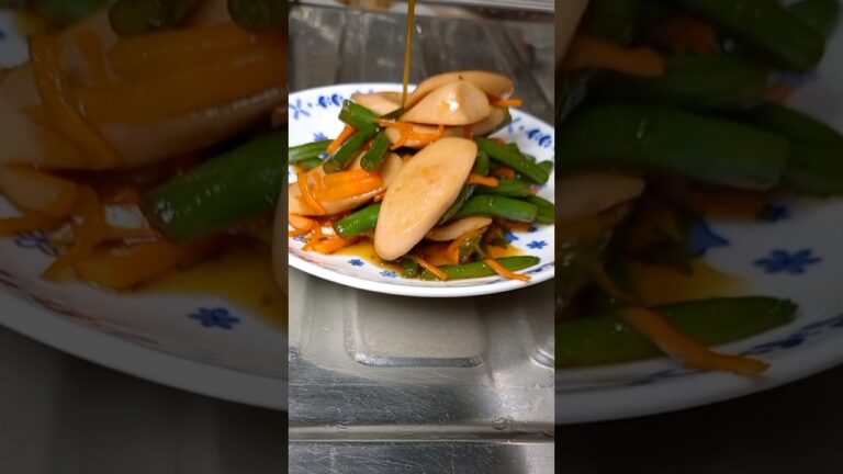 魚肉ソーセージといんげんの甘辛炒め　#shorts #料理#魚肉ソーセージ