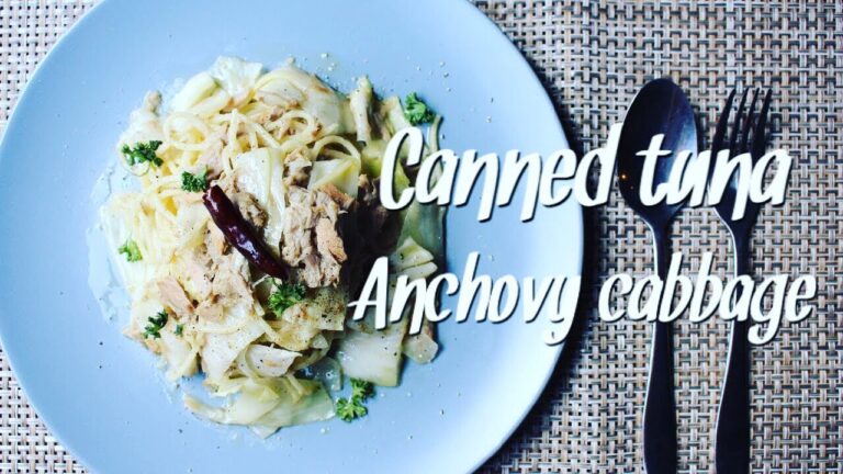【プロの味‼︎】ツナ缶で作る☆アンチョビキャベツパスタの作り方！！