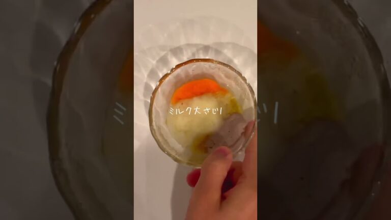 【冷凍ストックで楽する離乳食】かぼちゃのシチュー🎃