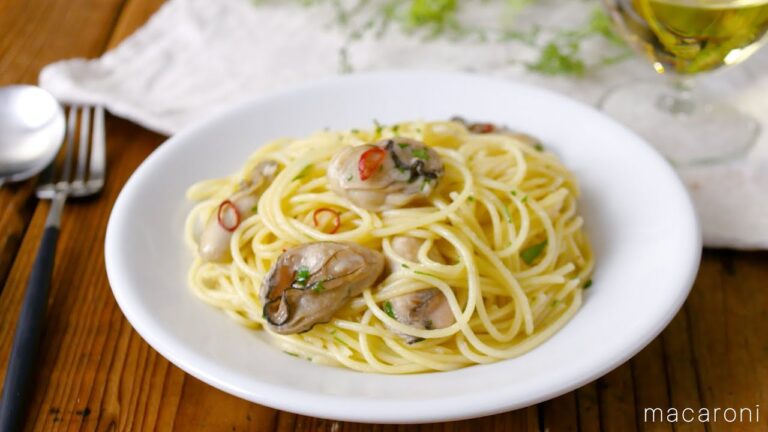 【かきのオイルパスタ】簡単なのに本格的！ぷりぷりのかきが絶品♪｜macaroni（マカロニ）
