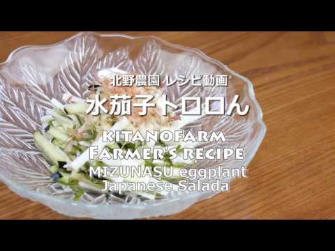 水茄子トロロん！切ってあえるだけ！【水ナスレシピショート動画】
