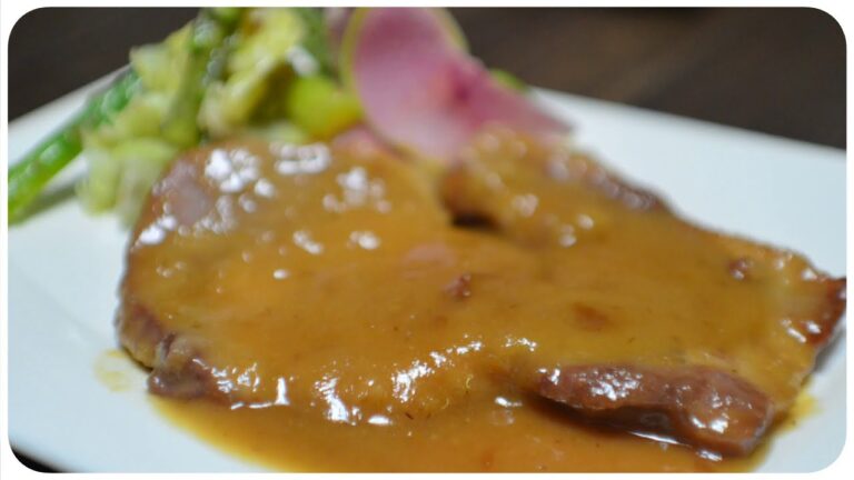 豚ロースステーキのゆず味噌ソースの作り方《食音レシピ♬》 How to make a pork steak Yuzu m