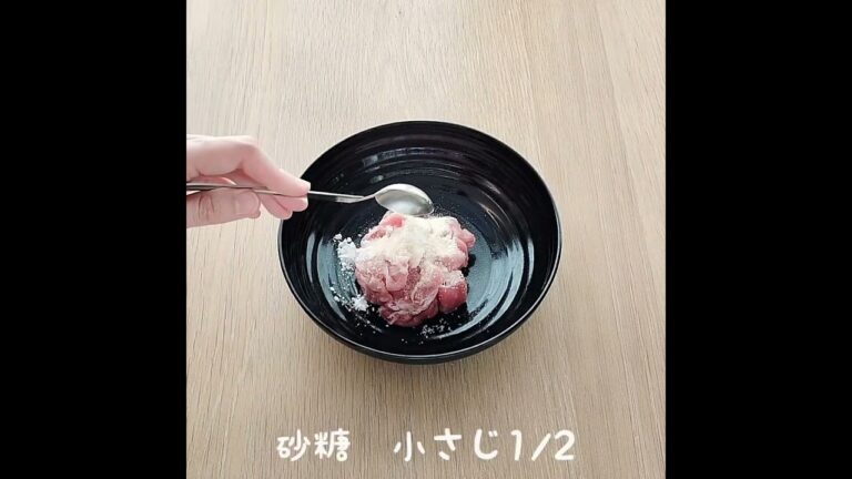 レンジでさつまいもと豚肉の炒め物が簡単に作れます☆彡 #Shorts