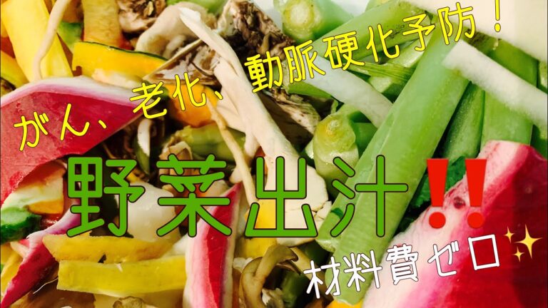 野菜パワーを取り込み病気予防！簡単野菜出汁！蕎麦もり木日々の仕事風景