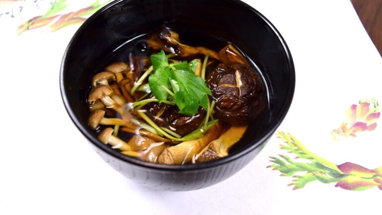 料亭の味　焼き茸のすまし汁レシピ　Oishiy Japan おぃしぃ - 料理レシピ動画