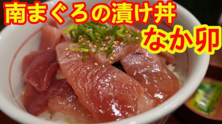 【なか卯】南まぐろの漬け丼(特盛)中トロの脂が最高に美味しい！
