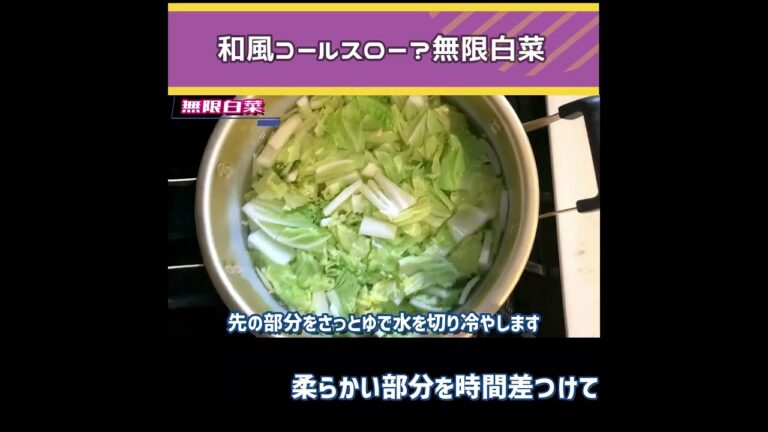 【無限白菜】和風コールスローのようで食べることがやめられない