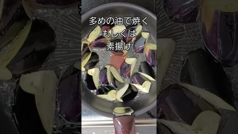 【冷蔵庫にあるもので簡単料理！】なすのミンチあんかけ　ヘルパークッキング　#なす#北九州福祉サービス株式会社　#時短レシピ　#shorts