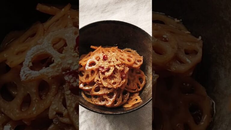 レンコンのきんぴらの作り方／れんこんレシピ／ばあちゃんの料理教室 #shorts