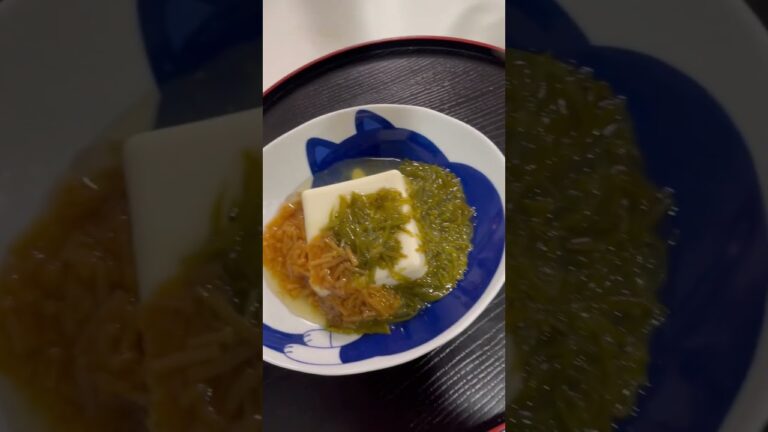 豆腐、めかぶ、なめ茸、キムチ、納豆。#ダイエット #納豆 #キムチ #豆腐 #痩せる #おいしい