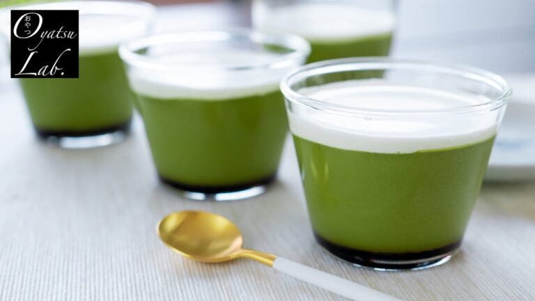 濃厚抹茶プリンの作り方 フライパンで簡単！/ [No oven] Super Rich Matcha Pudding Recipe| Oyatsu Lab.
