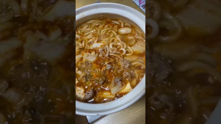 朝からキムチ鍋！