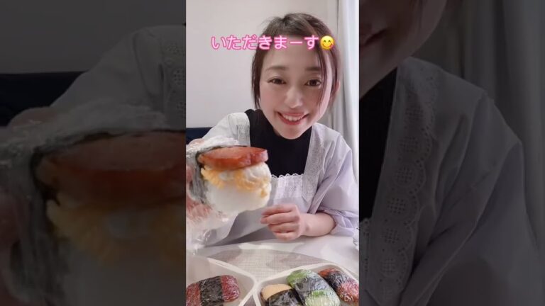 ピクニックに持って行きたい！ボリューム満点。スパムおにぎり！#shorts #おにぎり
