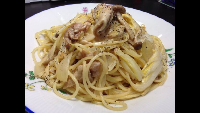 牛乳でお手軽！白菜のクリームパスタ【簡単ボッチめし】