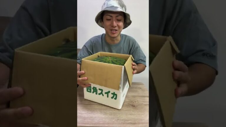 四角いスイカが売ってたから食べてみたら… #shorts