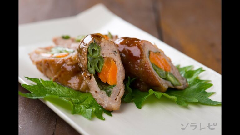 数秒でわかる「野菜の豚肉巻き」の作り方