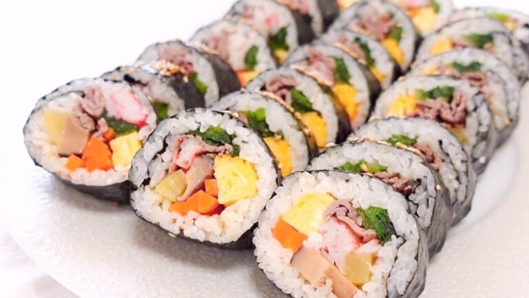 【恵方巻き】節分｜瞬速でなくなる！極上 キンパ の 作り方｜大人気！韓国風＊海苔巻き｜｜簡単レシピ｜Bulgogi Kimbap  ｜Korean style sushi roll｜ENG Sub
