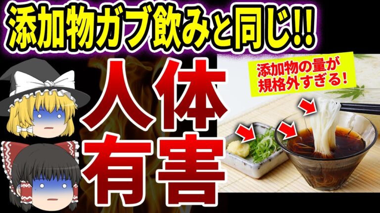 誰も知らない9割のそうめんが危険な理由と安全な食べ方【ゆっくり解説】