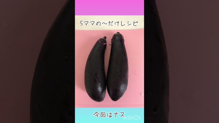 5ママの〜だけレシピ　ナス！5ママお弁当チャンネルでは日々の夕食作りやお弁当作りを投稿しています♪よかったら見に来てね〜😆