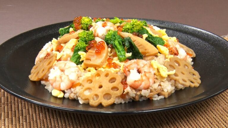 菜の花ちらし寿司【キチキチキッチン】