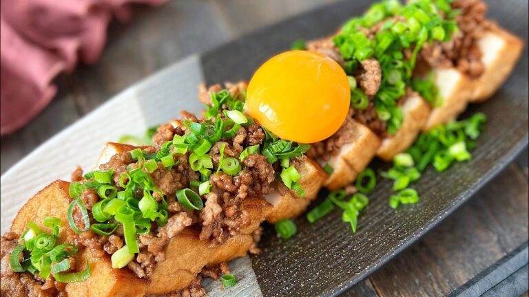 味付けは焼き肉のタレのみ♪厚揚げステーキ