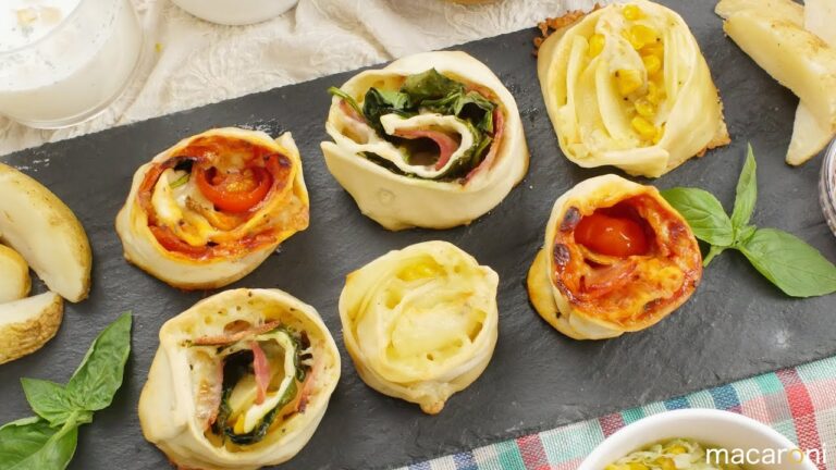 発酵いらず、15分で生地完成！ 3種の くるくる ピザ ロール のレシピ 作り方