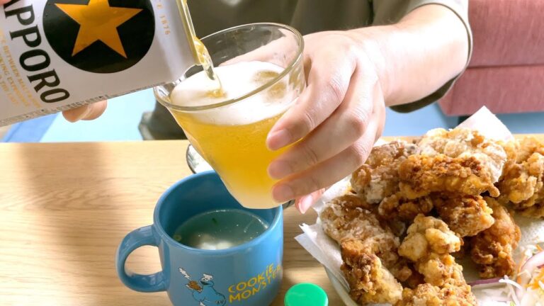 出汁唐揚げとビールで一年の折り返しをスタートさせるvlog