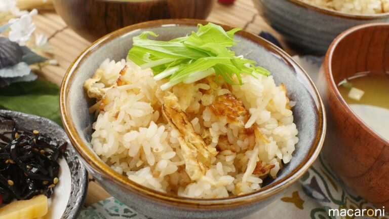 ほっこり香ばし！ 新生姜と 焼き 油揚げの 炊き込み ご飯 のレシピ 作り方