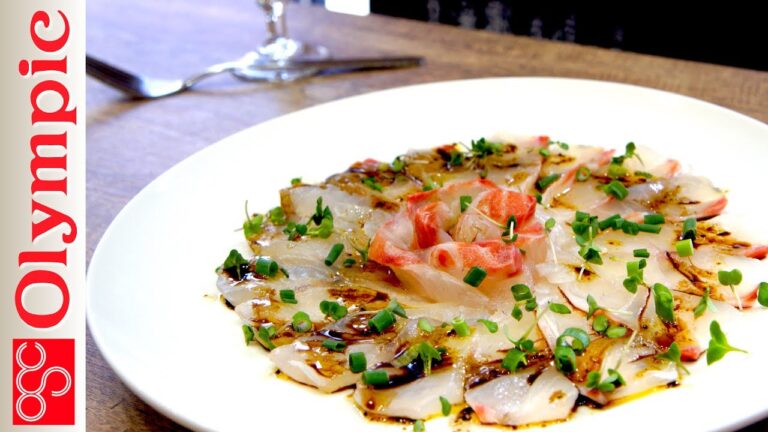 オリンピックの超簡単レシピ　鯛のカルパッチョの作り方