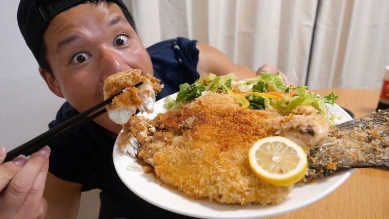 超巨大な白身フライ作ってみた。その中身は島でも滅多に獲れないあの魚です。