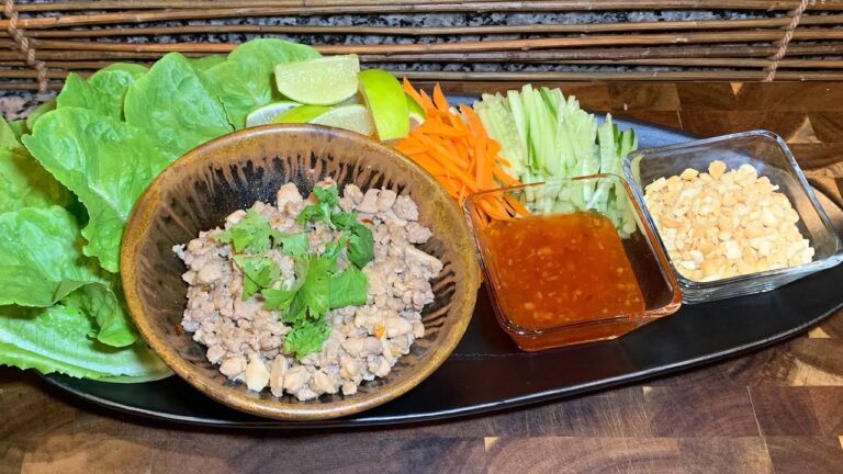 How to make: Thai lettuce wrap || タイ風レタスラップの作り方