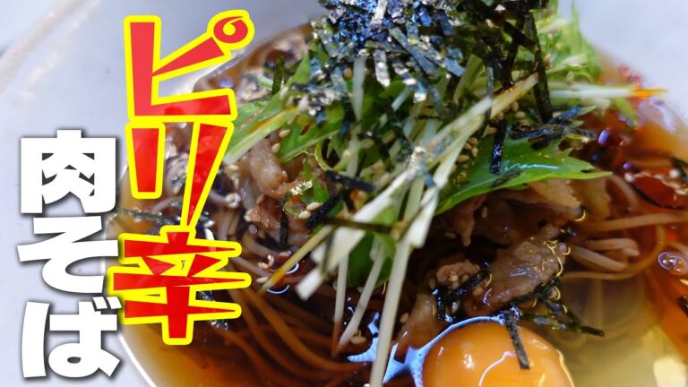 【夏おすすめ】ピリ辛冷やし肉そば