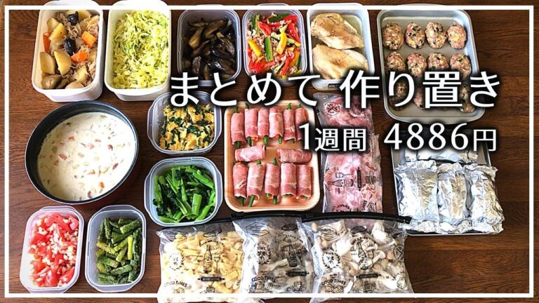 【作り置き】超節約！かんたんレシピで17品【4人家族】
