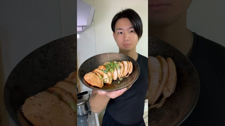 【レンチン】鶏むね肉のうまいやつ！#shorts #自炊 #ダイエットレシピ