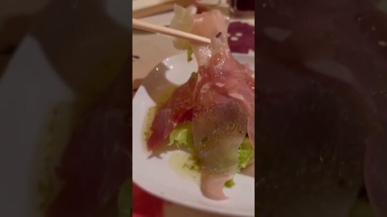 生ハムのサラダが食べたくなる。