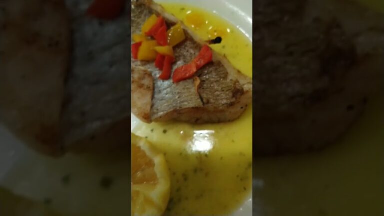 真鯛のポワレレモンソース