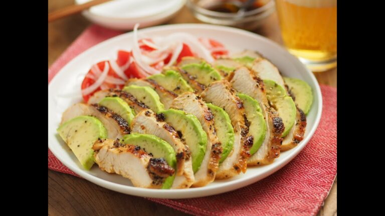 鶏むね肉のタバスコぽん酢焼き、タバスコぽん酢で柔らか！アボカドと食べると美味しい！