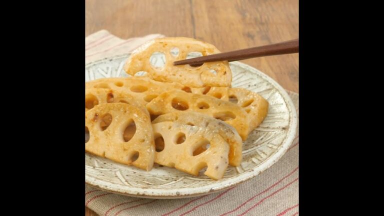 味付けは焼肉のたれでOK！厚切りレンコンのきんぴら